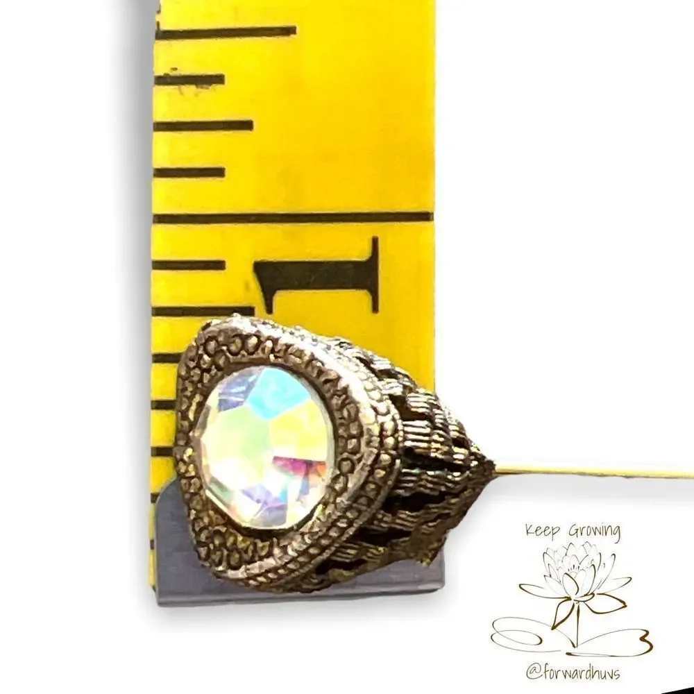 Aurora Borealis Vintage Billard Signed Stick Pin